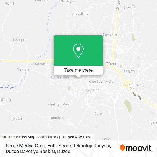 Serçe Medya Grup, Foto Serçe, Teknoloji Dünyası, Düzce Davetiye Baskısı map