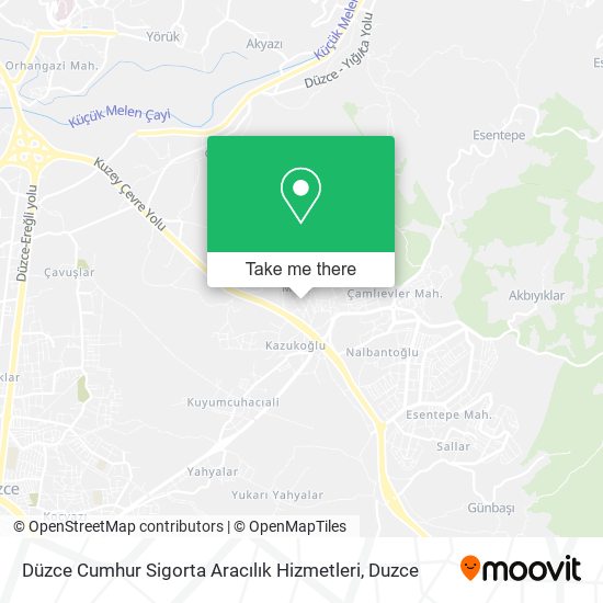 Düzce Cumhur Sigorta Aracılık Hizmetleri map