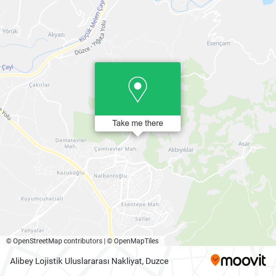 Alibey Lojistik Uluslararası Nakliyat map