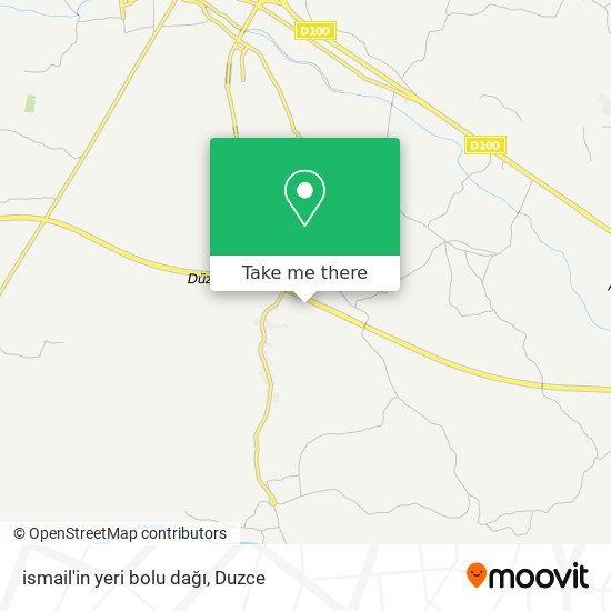 ismail'in yeri bolu dağı map