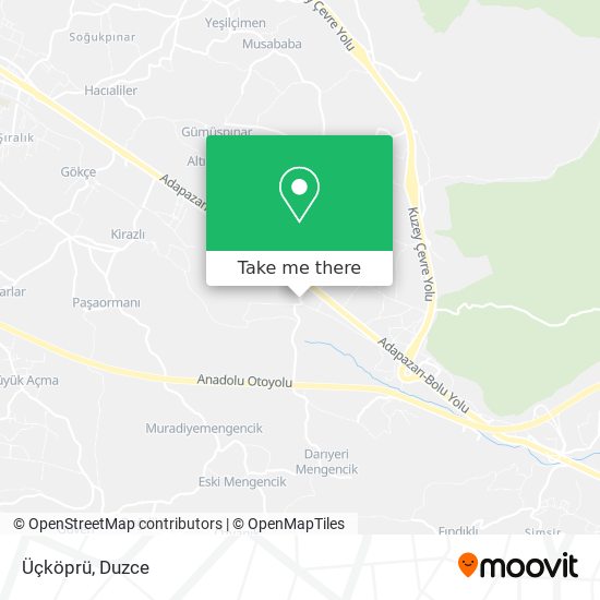 Üçköprü map