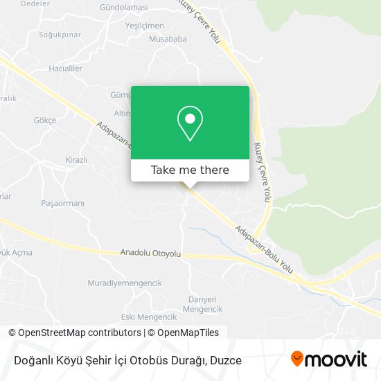 Doğanlı Köyü Şehir İçi Otobüs Durağı map