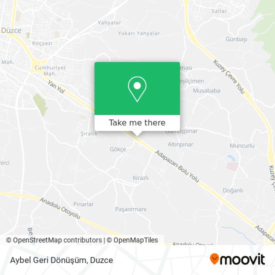 Aybel Geri Dönüşüm map