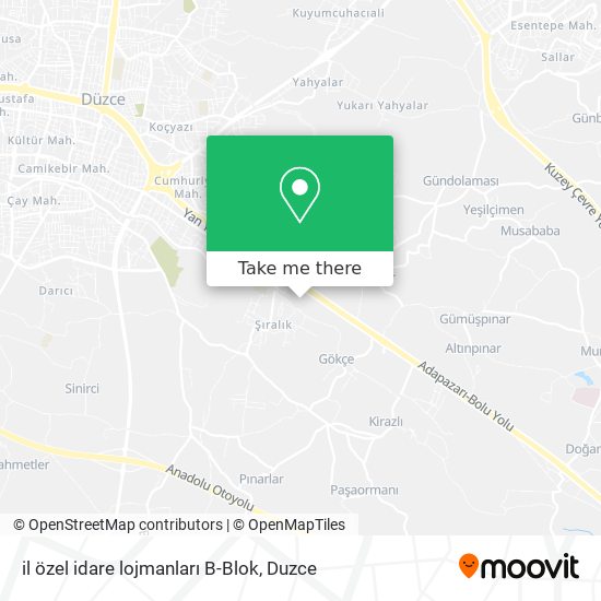 il özel idare lojmanları B-Blok map