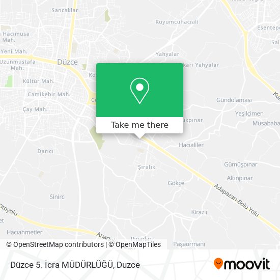 Düzce 5. İcra MÜDÜRLÜĞÜ map