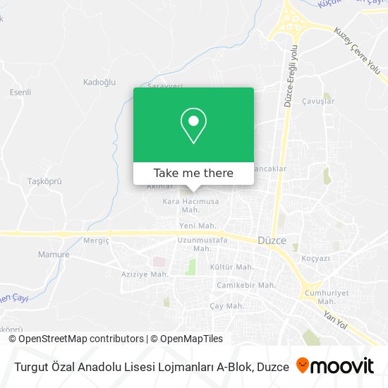 Turgut Özal Anadolu Lisesi Lojmanları A-Blok map