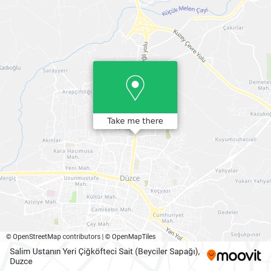 Salim Ustanın Yeri Çiğköfteci Sait (Beyciler Sapağı) map