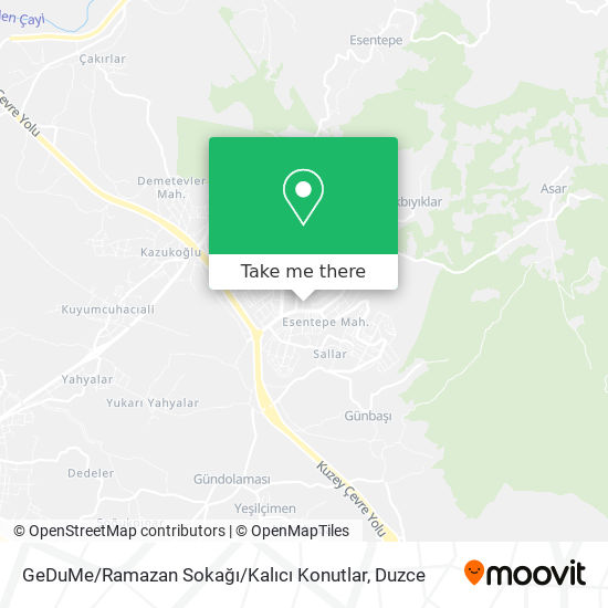 GeDuMe / Ramazan Sokağı / Kalıcı Konutlar map