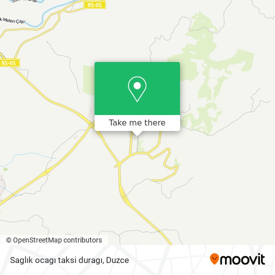 Saglık ocagı taksi duragı map