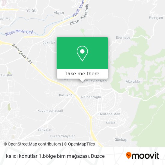 kalıcı konutlar 1.bölge bim mağazası map