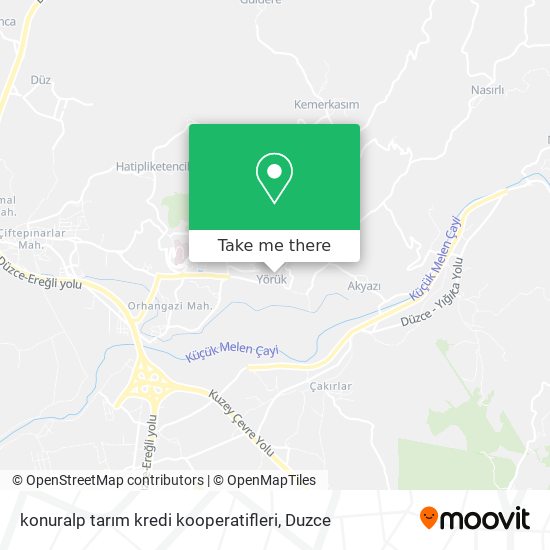 konuralp tarım kredi kooperatifleri map