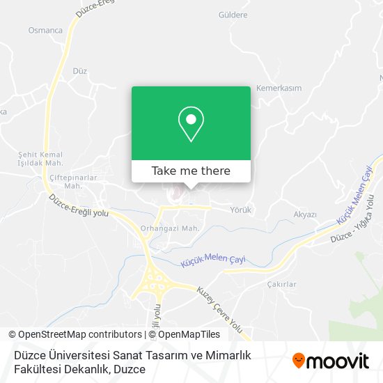 Düzce Üniversitesi Sanat Tasarım ve Mimarlık Fakültesi Dekanlık map