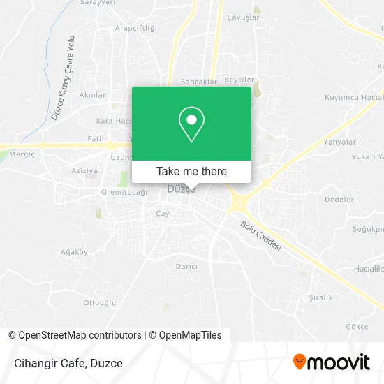 Cihangir Cafe map