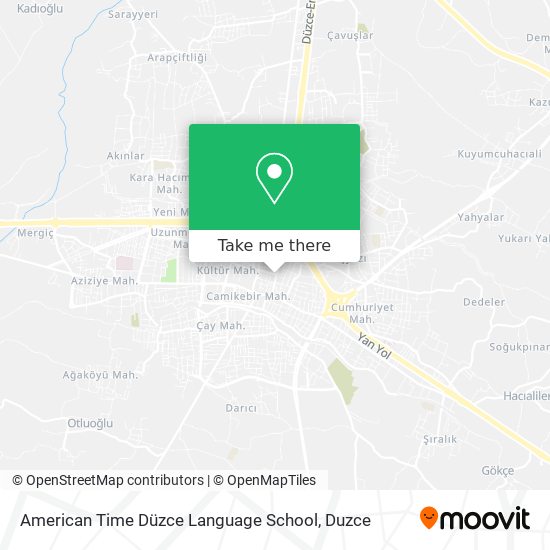 how to get to american time duzce language school in duzce by bus