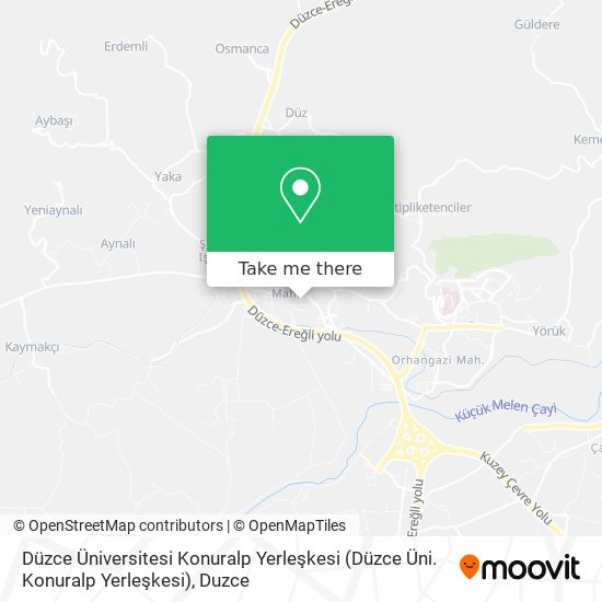 Düzce Üniversitesi Konuralp Yerleşkesi map