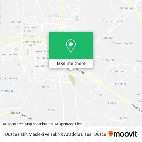 Düzce Fatih Mesleki ve Teknik Anadolu Lisesi map