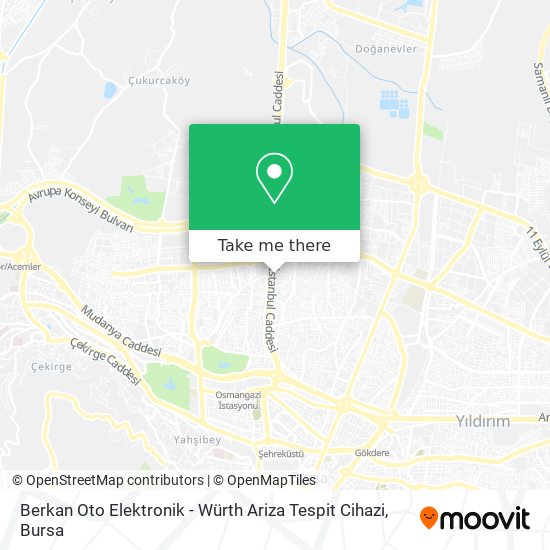 Berkan Oto Elektronik - Würth Ariza Tespit Cihazi map