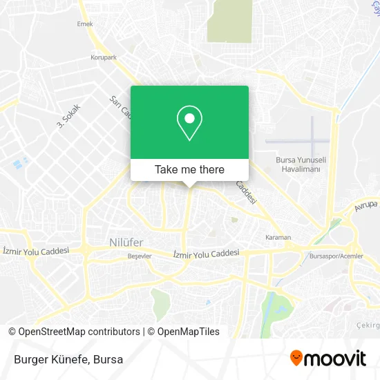 Burger Künefe map