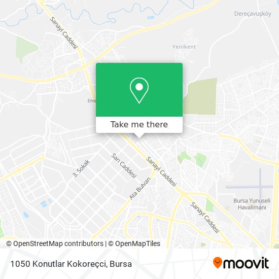 1050 Konutlar Kokoreçci map