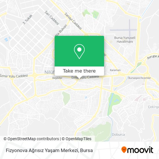 Fizyonova Ağrısız Yaşam Merkezi map