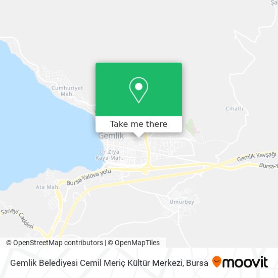 Gemlik Belediyesi Cemil Meriç Kültür Merkezi map