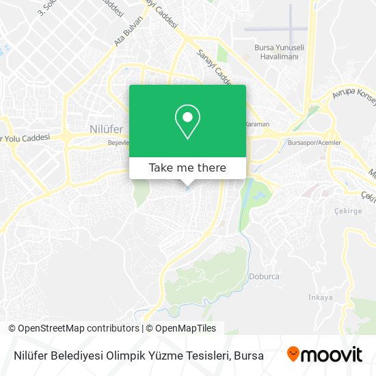 Nilüfer Belediyesi Olimpik Yüzme Tesisleri map