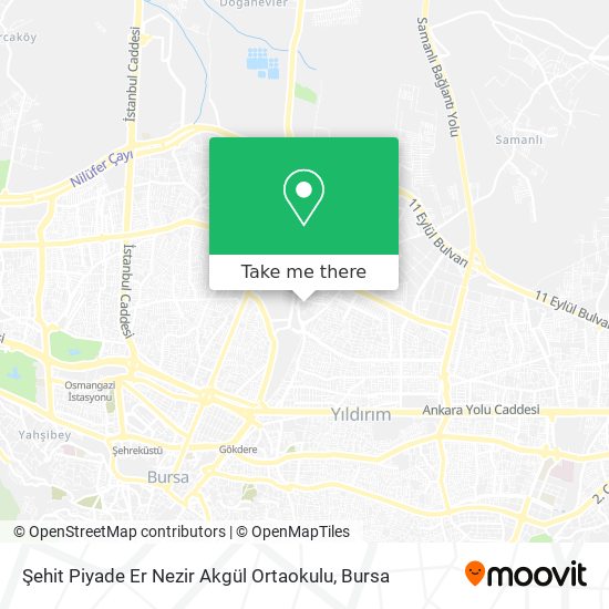 Şehit Piyade Er Nezir Akgül Ortaokulu map