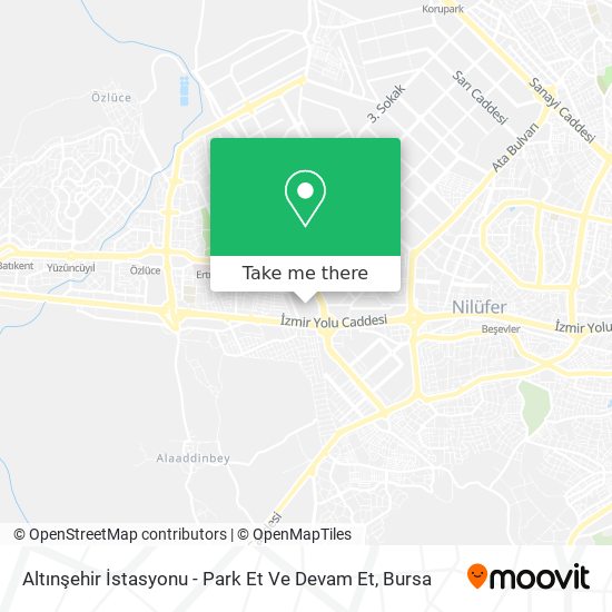 Altınşehir İstasyonu - Park Et Ve Devam Et map