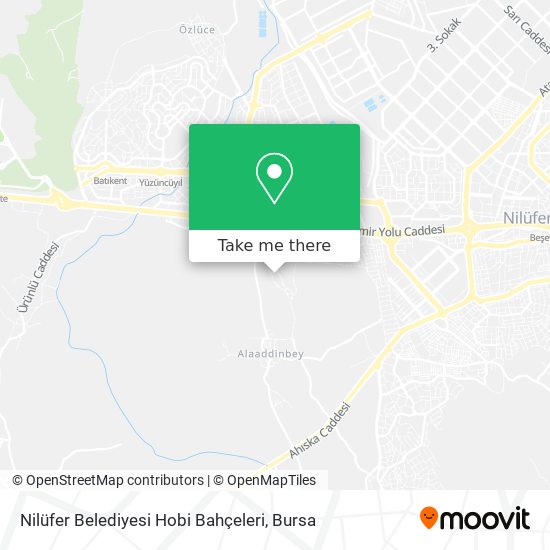 Nilüfer Belediyesi Hobi Bahçeleri map