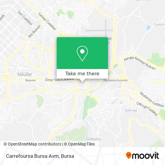 Carrefoursa Bursa Avm map