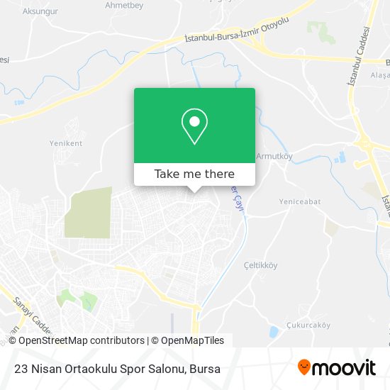 23 Nisan Ortaokulu Spor Salonu map