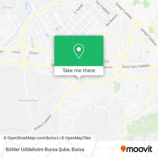 Böhler Uddeholm-Bursa Şube map