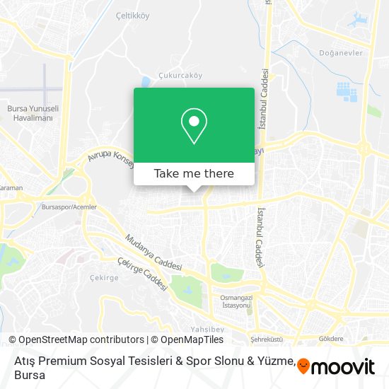 Atış Premium Sosyal Tesisleri & Spor Slonu & Yüzme map