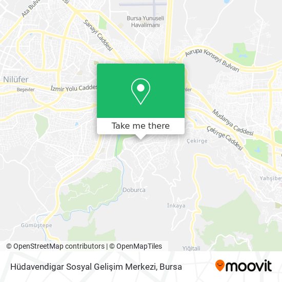 Hüdavendigar Sosyal Gelişim Merkezi map