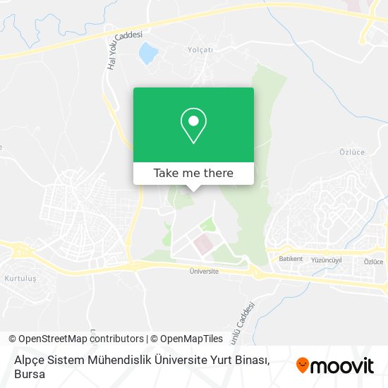 Alpçe Sistem Mühendislik Üniversite Yurt Binası map