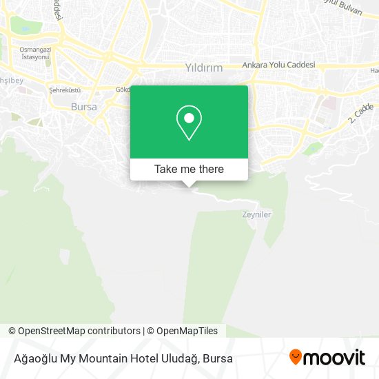 Ağaoğlu My Mountain Hotel Uludağ map