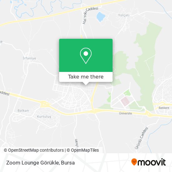 Zoom Lounge Görükle map