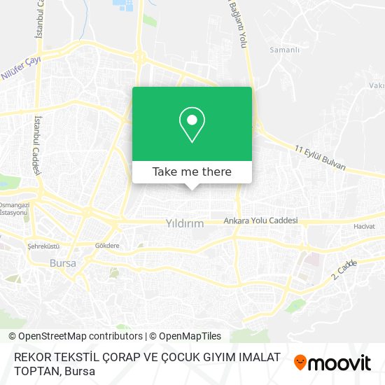 REKOR TEKSTİL ÇORAP VE ÇOCUK GIYIM IMALAT TOPTAN map