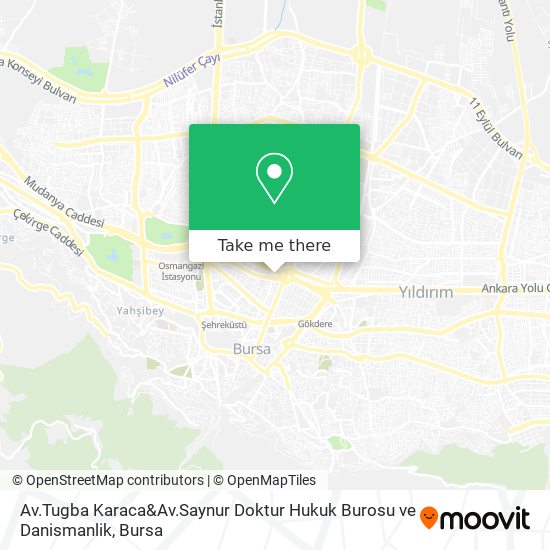 Av.Tugba Karaca&Av.Saynur Doktur Hukuk Burosu ve Danismanlik map