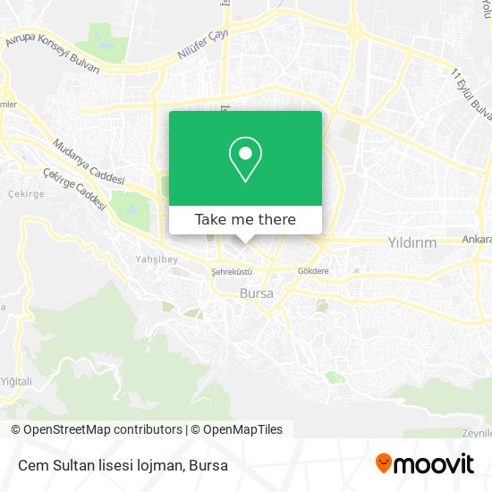 Cem  Sultan lisesi lojman map