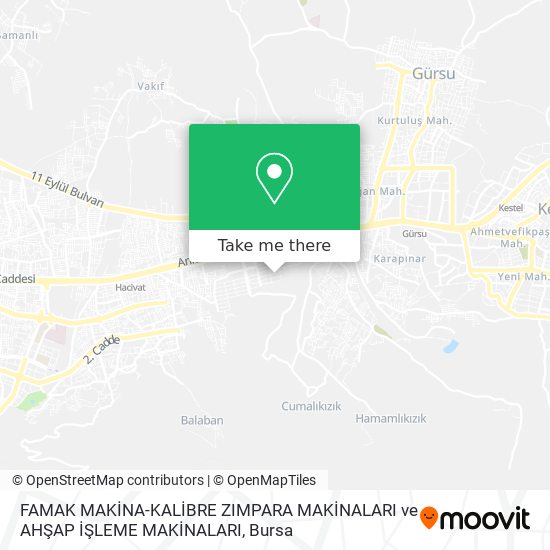 FAMAK MAKİNA-KALİBRE ZIMPARA MAKİNALARI ve AHŞAP İŞLEME MAKİNALARI map