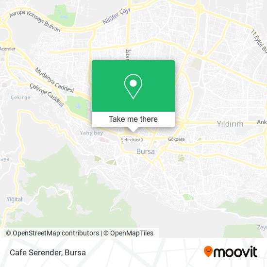 Cafe Serender map