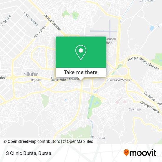 S Clinic Bursa map