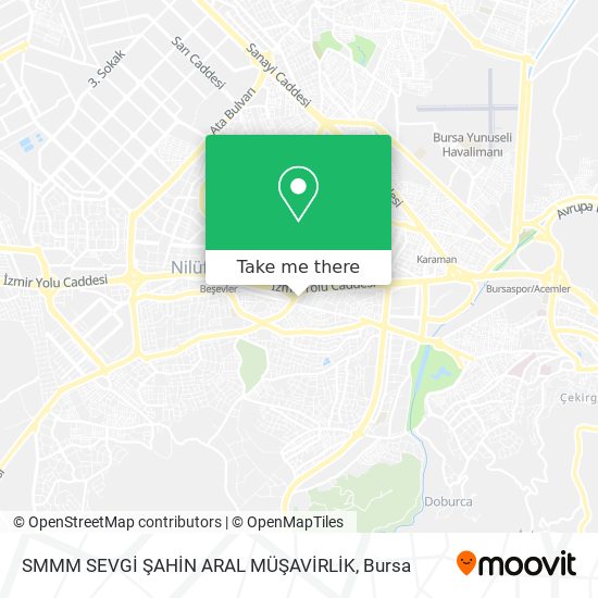 SMMM SEVGİ ŞAHİN ARAL MÜŞAVİRLİK map