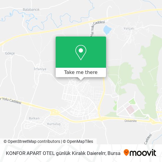 KONFOR APART OTEL günlük Kiralık Daierelrr map