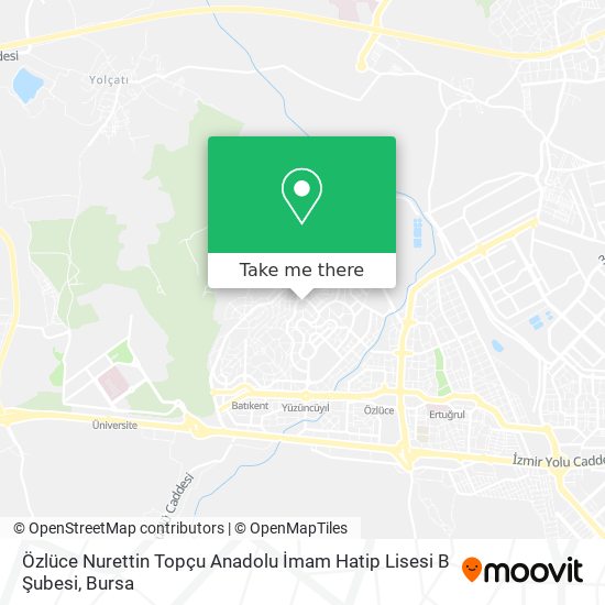 Özlüce Nurettin Topçu Anadolu İmam Hatip Lisesi B Şubesi map