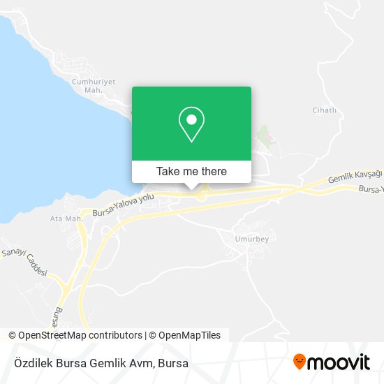 Özdilek Bursa Gemlik Avm map