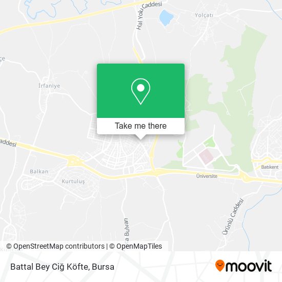 Battal Bey Ciğ Köfte map