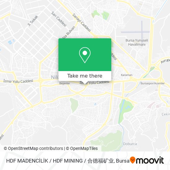 HDF MADENCİLİK / HDF MINING / 合德福矿业 map