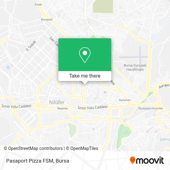 Pasaport Pizza FSM map